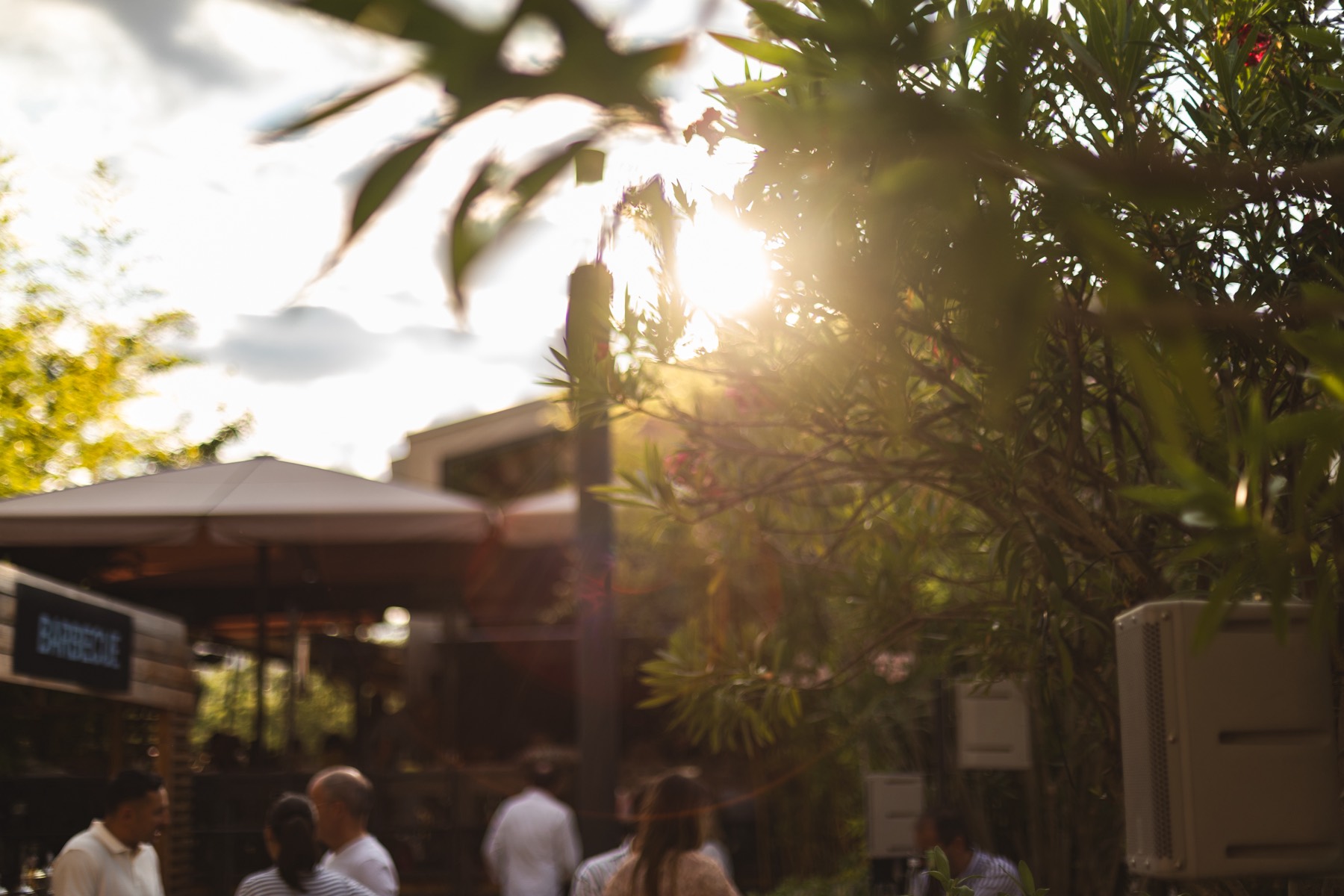 Evening mood at the summer party in the Zollhofgarten